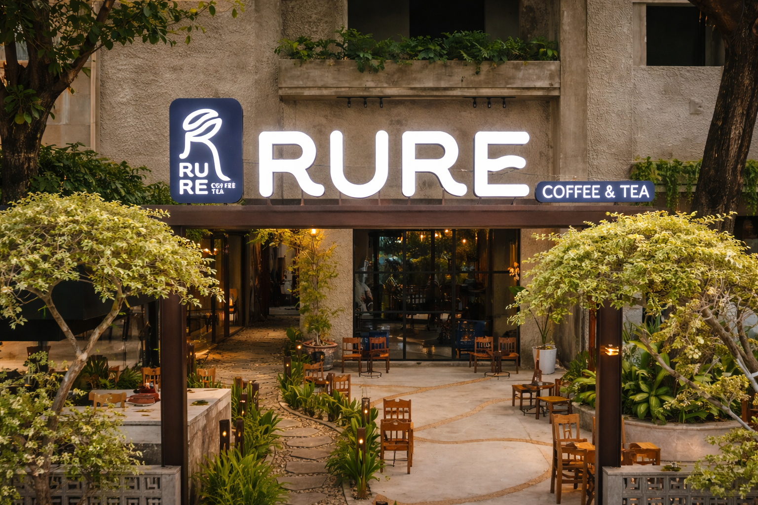 Không gian ấm cúng tại Rure Coffee Tea