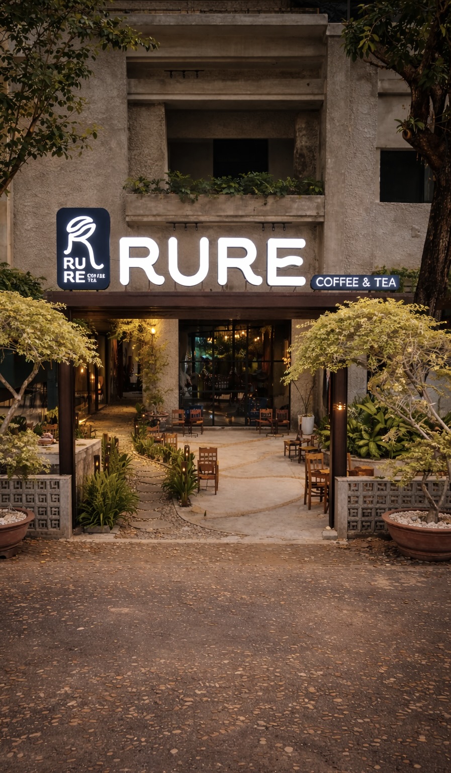 Không gian ấm cúng tại Rure Coffee Tea